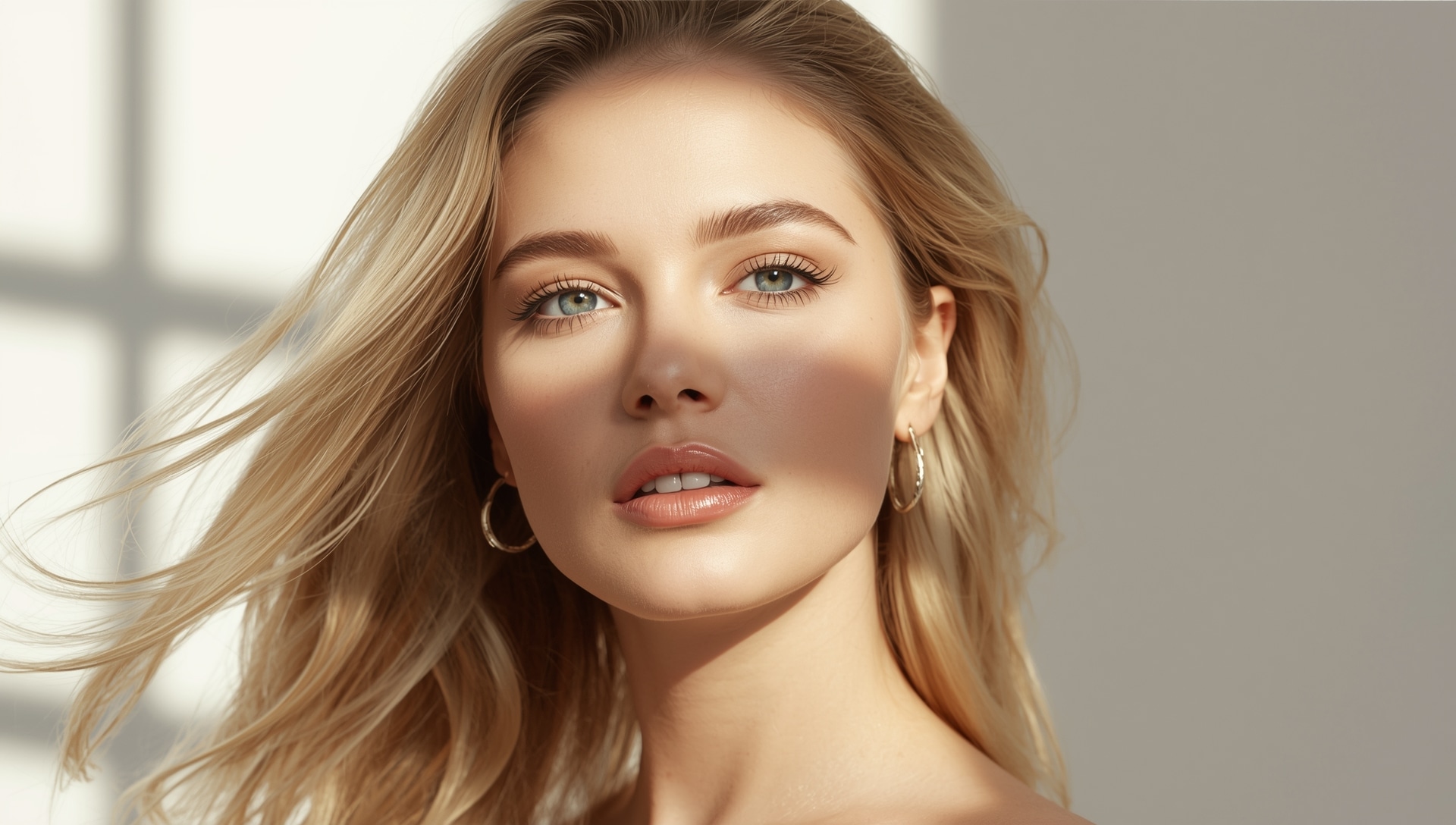 Beautiful woman with professional makeup